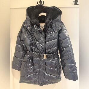 Abercrombie Kids Shiny Black Puffer Coat